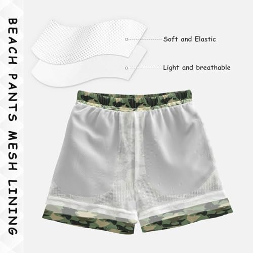 Boys Swim Trunks 2-12 Years Board Shorts Little Boys Camouflage Shark Quick Dry Beach Swimwear Shorts4