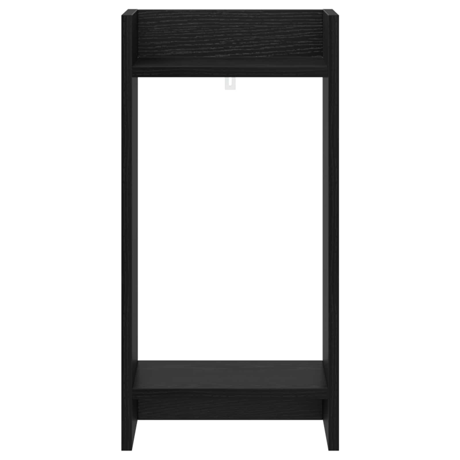 Pflanzenständer Schwarze Eiche 30x30x60 cm - Moderner Blumenhocker aus Holzwerkstoff für Innenbereich - Platzsparende Pflanzensäule mit 2 Regalböden für Blumentopf und Deko