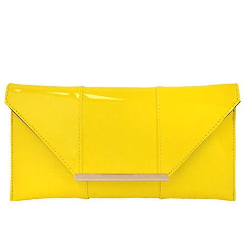 Image of JNB Faux Patent Leather Envelope Candy Clutch