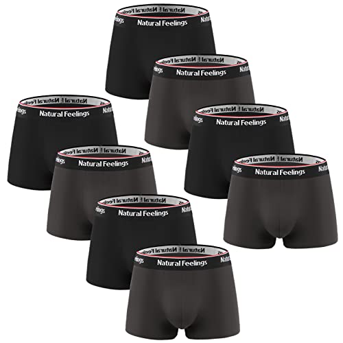 Natural Feelings Men's Underwear For Men's Boxer Briefs Trunks Cotton Boxer Briefs For Men 8-Pack L #TOP15