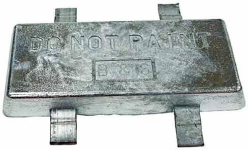Bossler & Sweezey Zinc Weld on 1-1/4 X 6 X 12 - BSMWO114X6X12 by B & S Anodes