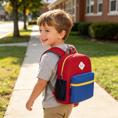 Image of STEAMEDBUN Toddler Backpack Boys and Girls, Kids Backpack Boys Girls, Preschool Kindergarten Daycare Travel Small