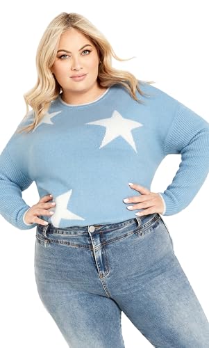 Image of Avenue Women's Plus Size Miley Star Sweater