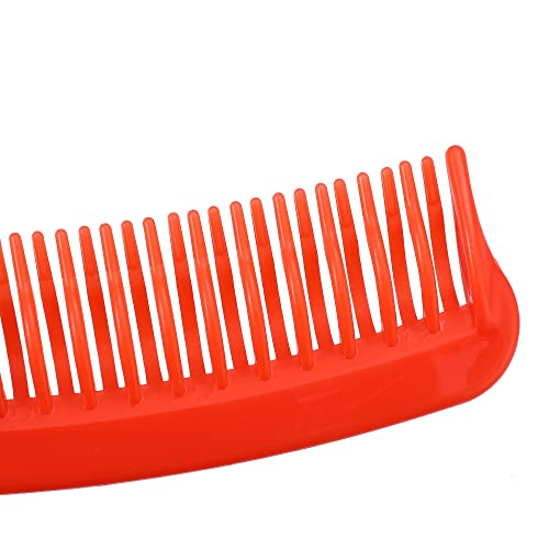 Peine Desenredante Doble Fila Para Cabello Rizado Rojo miniatura 5
