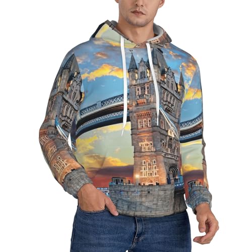 Sweat à capuche graphique Londres EdWal pull homme de qualité supérieure