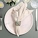 Homebia Designs Flax Linen Christmas Cloth Napkins Set of 12 - Washable and Reusable Hemstitched Dinner Cloth Napkins Everyday, Hotel, Events, Parties, Christmas Napkin Cloth 18x18 Inch Natural Color
