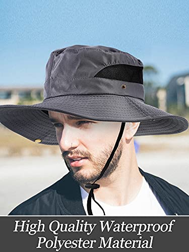3 Pieces Breathable Boonie Sun Hat For Men Women Fishing Hat Safari Cap Camo Bucket Hats With Sun Protection Outdoor Mesh Hats For Travel Fishing Hiking Gardening #TOP4