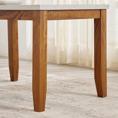 Image of Home Centre | Giza | Solid Wood | 4 Seater Tables | Grey | 1 Year Warranty