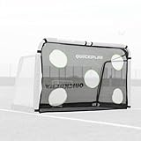QUICKPLAY Target Net for Pro Alu Training Goal | Soccer Training Equipment - Improve Shooting Accuracy |5x3' Target Net ONLY [Goal Frame Sold Separately]