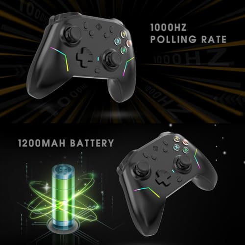 Image of Cosmic Byte Starforge Tri-Mode Controller | Optical Triggers with Trigger Locks | TMR Replaceable Joysticks | Impulse Trigger Feedback | HD Voice Coil Vibration | Macro Back Buttons | RGB & Tri-Mode Connectivity