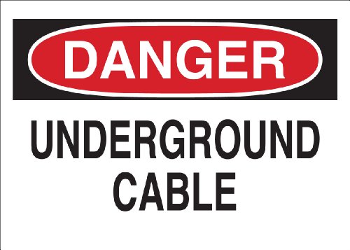 Panneau de danger électrique pour signalisation extérieure câble souterrain
