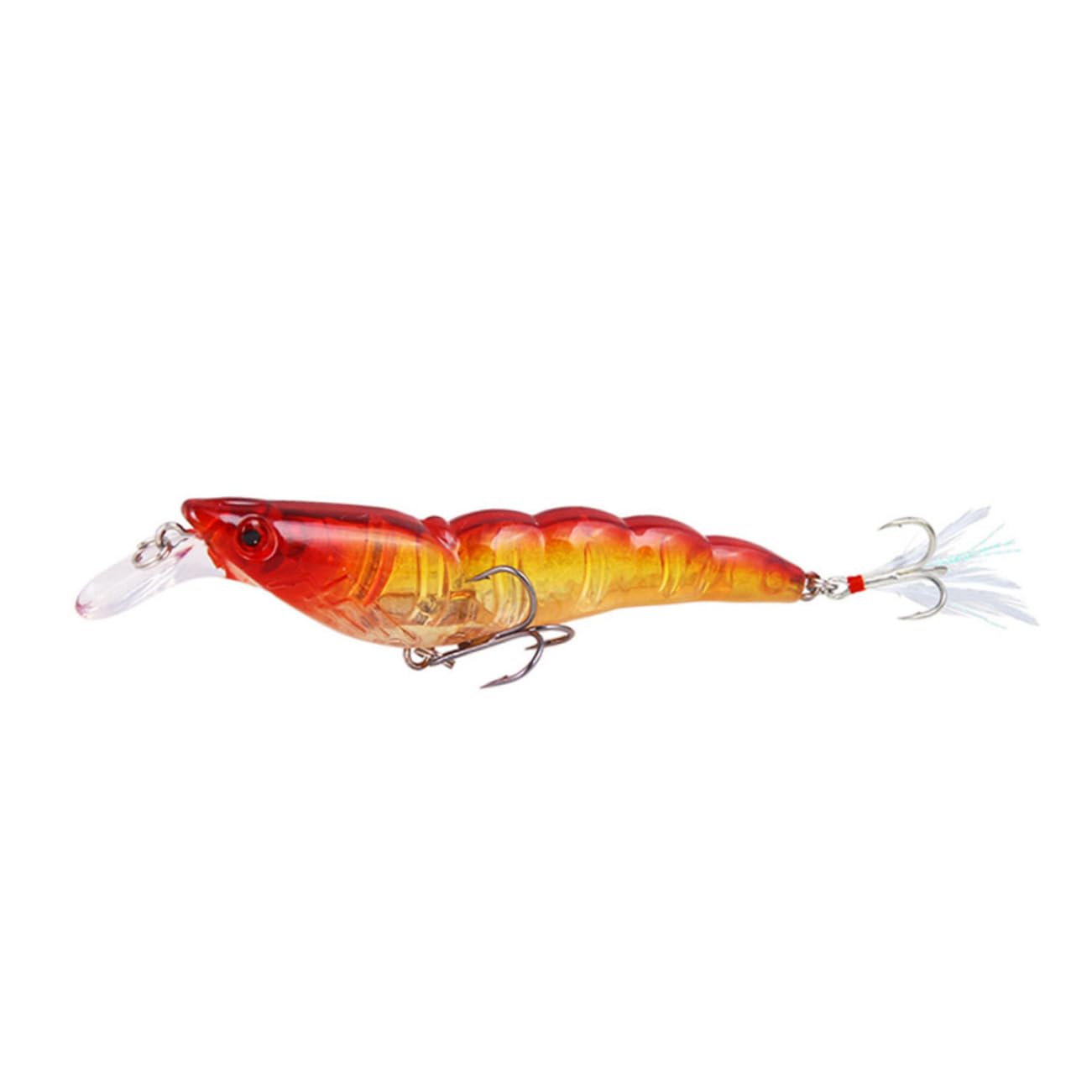 BESPORTBLE 18 Pièces en Plastique Leurre De Crevette Appât De Pêche Immergé