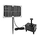 Produktbild Froadp 5W Solar Teichpumpe Brunnenpumpe Solarpumpe Gartenbrunnen Miniteich Brunnen Mobile Wasserspiel Solarbrunnen Fontäne Pumpe Springbrunnen Brunnenpumpen für Gartenteiche Gartendeko (Type B)