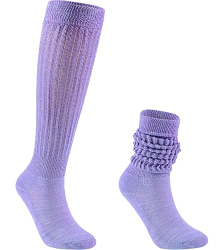 Image of Galsang Women's Slouch Socks, Long Scrunch Knit Casual Socks for Girls, B206