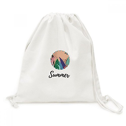 Sac de voyage en toile avec fermeture cordon et imprimé Aloe robuste