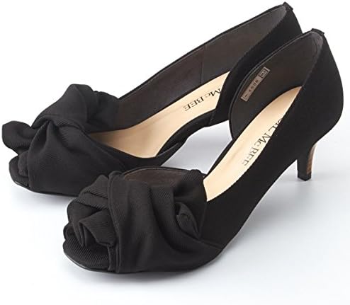 Amazon セシルマクビー シューズ Cecil Mcbee パンプス 縛りリボン ブラック 23 0 Cecil Mcbee セシルマクビー パンプス