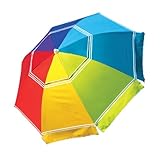 Nautica Beach Umbrella UPF 50+ Rainbow Color