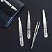 Tweezer Guru Eyebrow Tweezer Set for Women & Men - Professional Slant and Pointed Tweezers Set with Case - Precision Tweezers Kit for Facial Hair, Splinter and Ingrown Hair Removal (4 PC-W)