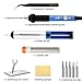 LDK Soldering Iron Kit Electronics, [Upgraded] Full Set 60W 110V Adjustable Temperature Welding Tool with 5pcs Different Tips, Stand, Tweezers, Sponge, Flux Pen, Solder Wire and User Manual