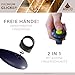 ASCO Finger Clicker, Premium Clicker für Clickertraining, Hunde Katzen Pferde Profi-Clicker, Hundetraining Klicker, blau, ASCO-04F