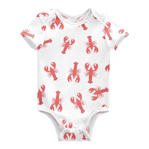 Image of Ollabaky Unisex Baby Bodysuits Short Sleeve Cotton Baby Clothes for Girls 0-24 Months