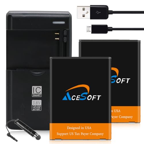 2X Boosting 2300mAh Extended Slim Battery Portable Universal Dock Home Rapid Charger USB Data Charging Cable Stylus Compatible with Coolpad Catalyst 3622A Phone