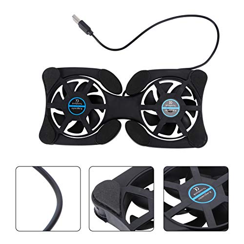 Base plegable para laptop con ventiladores potentes miniatura 4