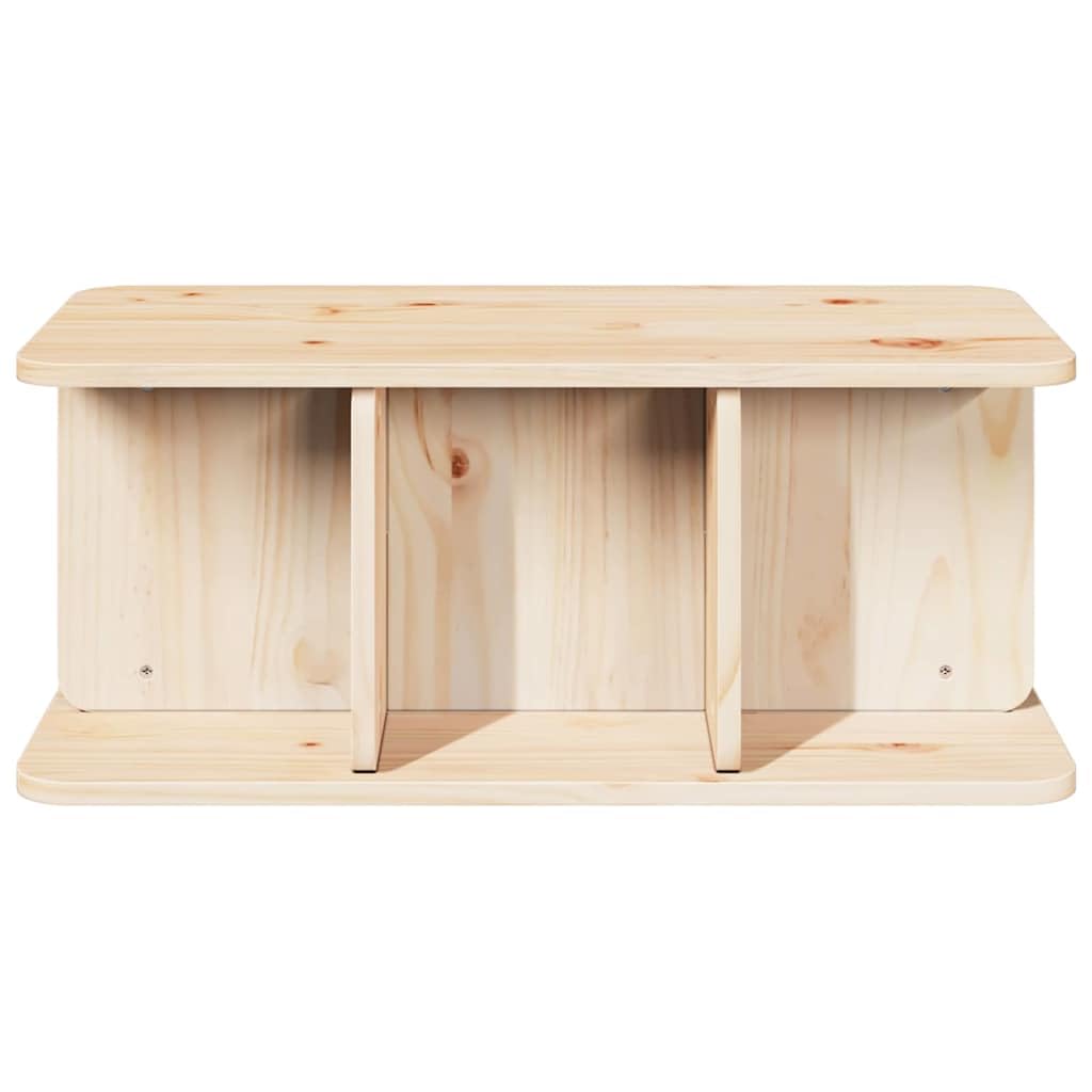 Couchtisch Massivholz Kiefer 80x39,5x33,5 cm Natur