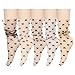 Violet Mist Sheer Slouch Socks Womens Girls Novelty Cute Black White Sheer Mesh Lace Loose Socks Fancy Elegant Bow Decorated Tulle Sock Ankle High Thin See Through Transparent Lolita Lace Sock 5 Pack