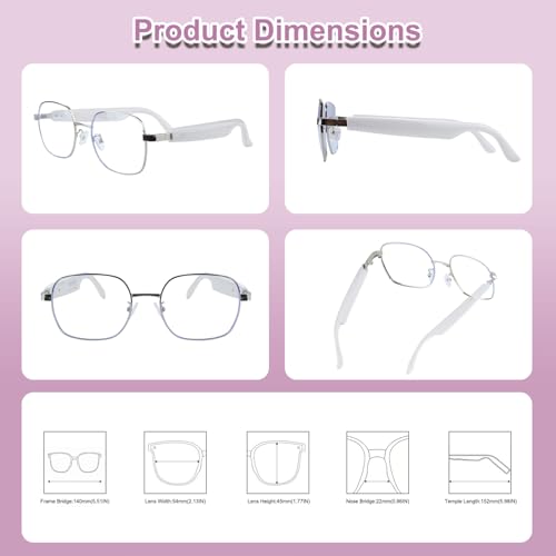Image of GenXenon Smart Glasses, Blue Light Blocking Glasses for Men and Women, Photochromic Sunglasses, Built-in Mic & Speakers, Hands-Free Calling, Bluetooth Audio Glasses for Work /Travel, Voice Control