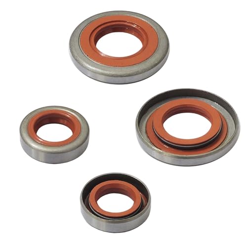 Juego de 2 sellos de aceite para cigüeñal compatibles con motosierra Stihl MS360 024 026 034 036 9640 003 1600 y 9640 003 1190