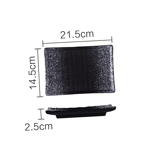 2 placas rectangulares japonesas para sushi miniatura 2