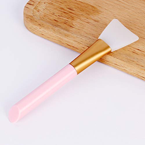 4 pincéis de silicone para maquiagem Healifty com alça para viagem para casa