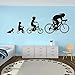 Adesivi Murali Bicicletta Rivoluzione Bicicletta Adesivi Murali Bicicletta Sport Per Bambini Ragazzi Teen Decorazione Della Stanza 57X19 Cm