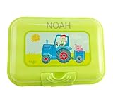 Mit 2 Fächern. Maße: 18 x 13 x 6,5 cm. Farbe: Grün. Material: Plastik. Waschanleitung: Geschirrspülmaschine (oberer Korb). Empfohlenes Mindestalter: Ab 3 Jahren