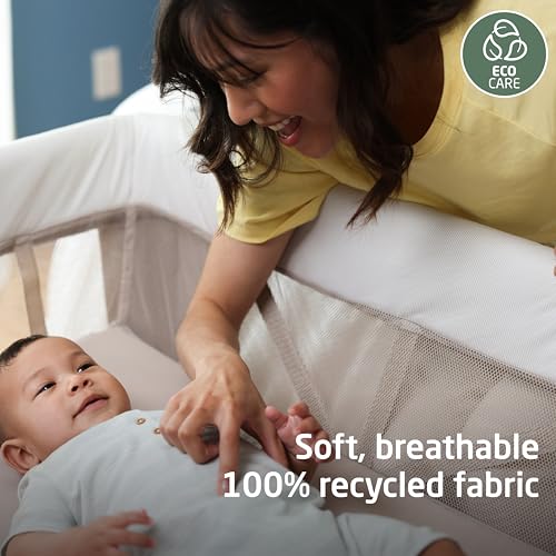 Image of Maxi-Cosi Swift Baby Playard with Mat, Baby Playpen, Play Yard with Bassinet, Portable Playpen for Babies and Toddlers, Truffle