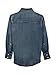 Wrangler boys Long Sleeve Western Solid Snap Shirt, Antique Blue, Large US