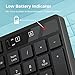 Wireless Keyboard and Mouse Combo, Lovaky 2.4G Full-Sized Ergonomic Keyboard Mouse, 3 DPI Adjustable Cordless USB Keyboard and Mouse, Quiet Click for Computer/Laptop/Windows/Mac (1 Pack, Black)