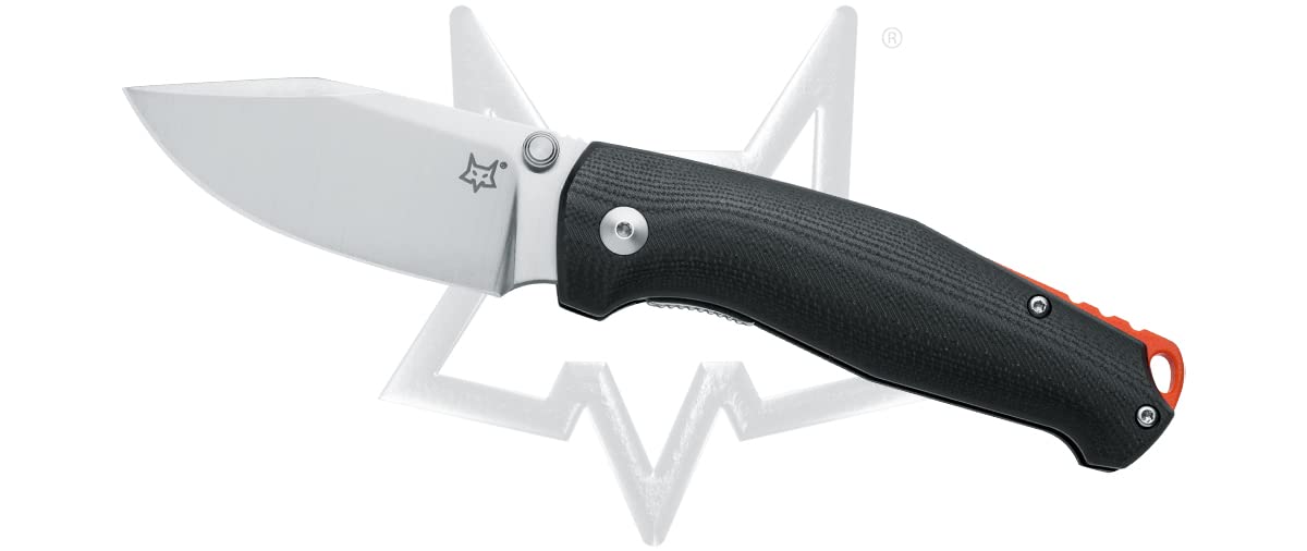 FOXKnives Tur Liner Lock FX-523 B Pocket Knife N690Co Stainless Steel and Black G10