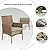 VSMKSJ 3 Pieces Patio Set Balcony Furniture Sets for Apartments.Bistro Furniture Set, Conversation Sets with Coffee Table, for Porch, Patio, Garden and Removable Cushions (Grey)