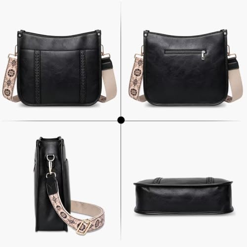 Image of AUYOCO Vegan Leather Crossbody Bags for Women Purse Shoulder Bag