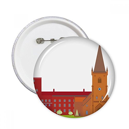 Pins ronde nationale de construction pour masquer un accroc et décorer un vêtement