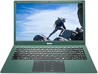 Azeyou Laptop 14 inch (Celeron N4020, 4GB RAM, 64GB eMMC, Window 11 OS), Full HD 1080P Display Notebook with USB 3.0,WIFI,Bluetooth 4.0, Green