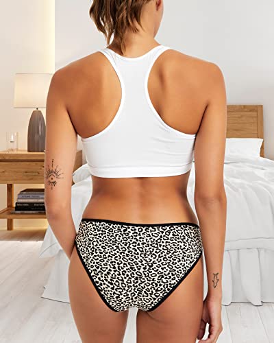 Image of la notte Women's Bikini Underwear Breathable Cotton Panties for Womens 6 Pack Ladies Stretchy Hipster Soft Briefs Panty