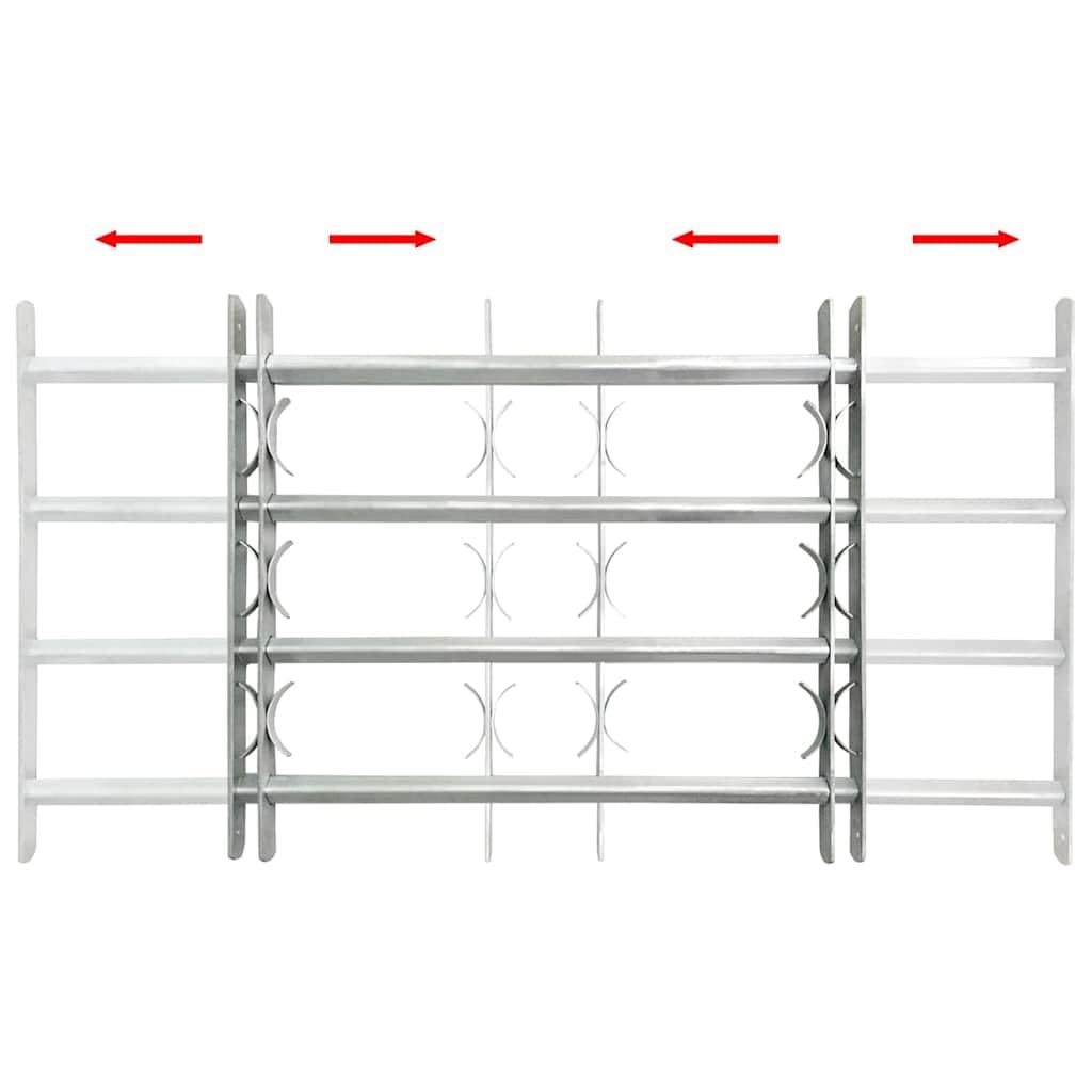 Rejilla de ventana ajustable con 4 barras transversales 700-1050 mm