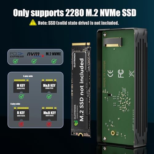 GLOTRENDS ST5109 Enclosure SSD NVMe M.2 Thunderbolt 40Gbps miniatura 6