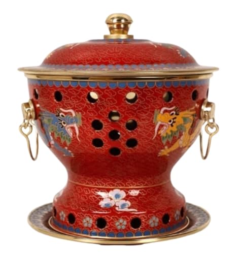 Olla de cobre para hotpot estilo vintage chino 18.5x22cm miniatura 1