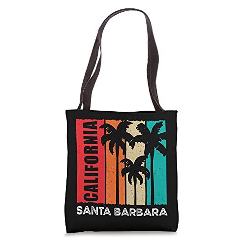 Vintage Retro Santa Barbara CA Tourist Native California St Tote Bag