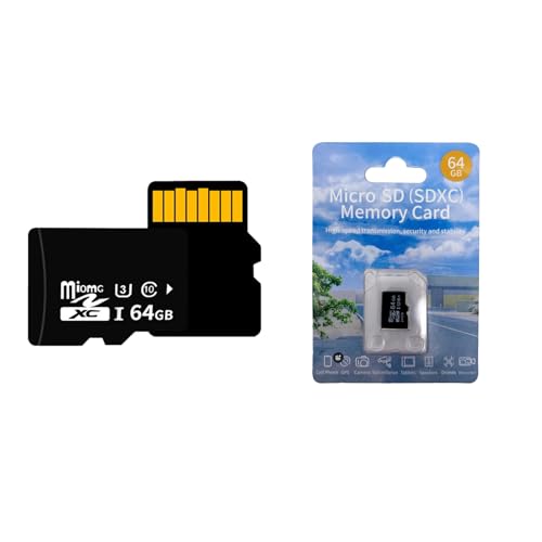 64GB Micro SD Card - Class 10 UHS-3 Memory Card for Smartphones, Tablets, Cameras, Drones, Gaming Consoles, and More - High-Speed Up to 90MB/s Read/Write, Extensive Compatibility, Reliable