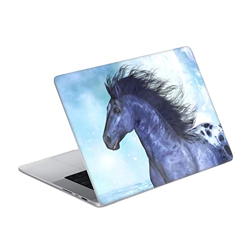 Vinyle autocollant MacBook Pro 14 A2442 Simone Gatterwe Sauvage Chevaux